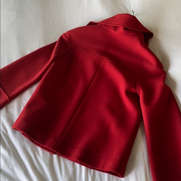 Lafayette 148 Red wool Swing Jacket - Picture 4 of 12